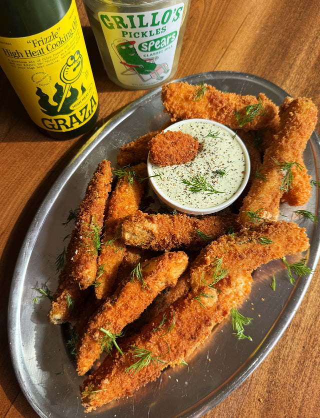 Frizzle-Fried Pickles
