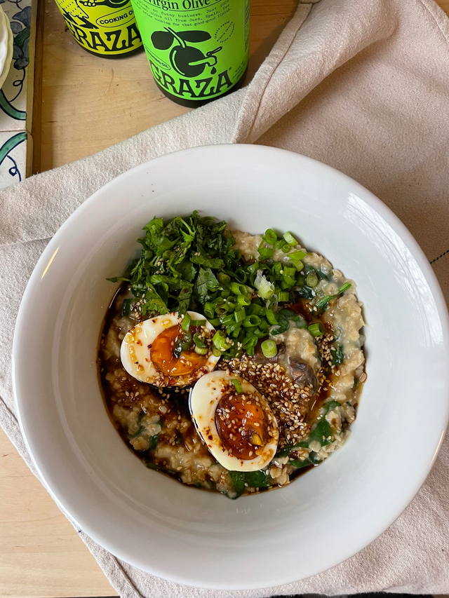 Savory Oatmeal with Porcini Mushrooms