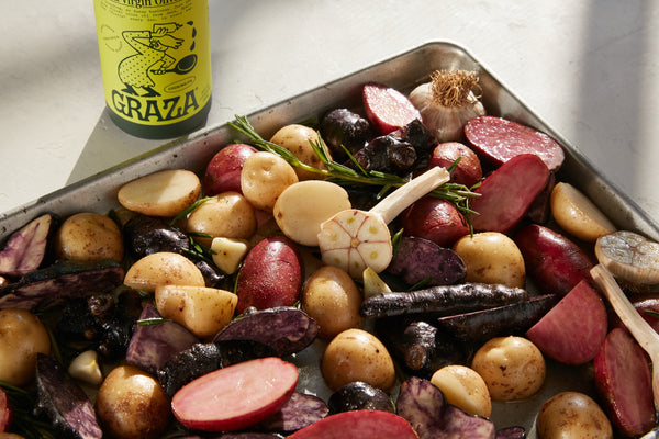 Garlic Roasted Potatoes with Olive Oil Recipe