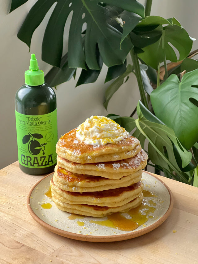 Lemon Olive Oil Pancakes