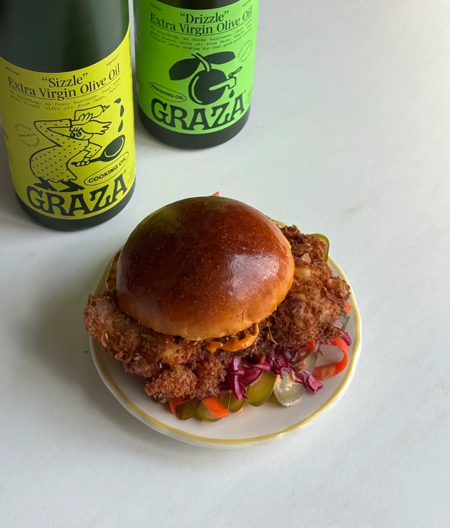Coconut Chicken Schnitzel Sandwich