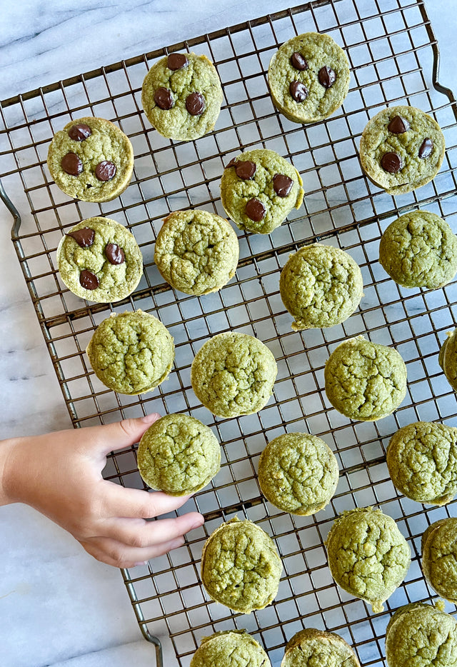 Toddler Friendly Spinach Banana Mini-Muffins