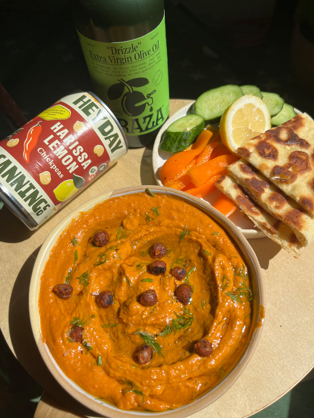 Harissa Hummus with Heyday Canning