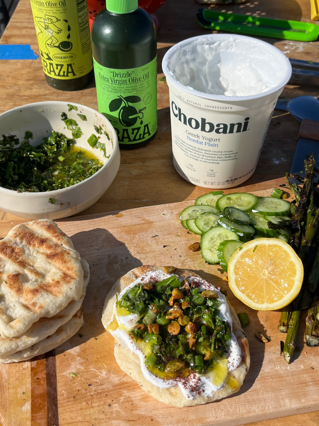 Grilled Flatbread with Chobani