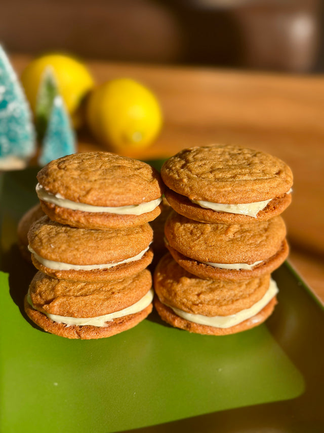 Soft Gingersnap Sandwich Cookies