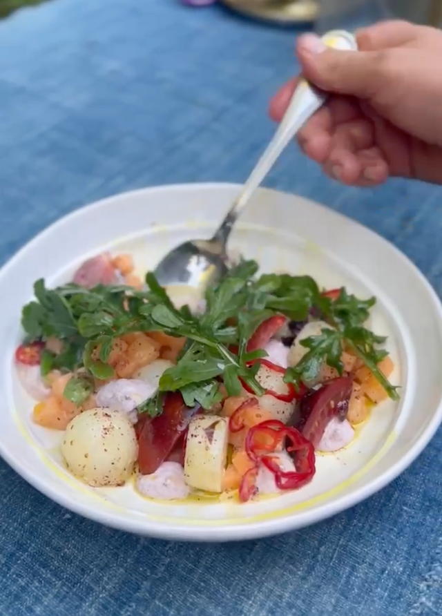 Melon Tomato Salad