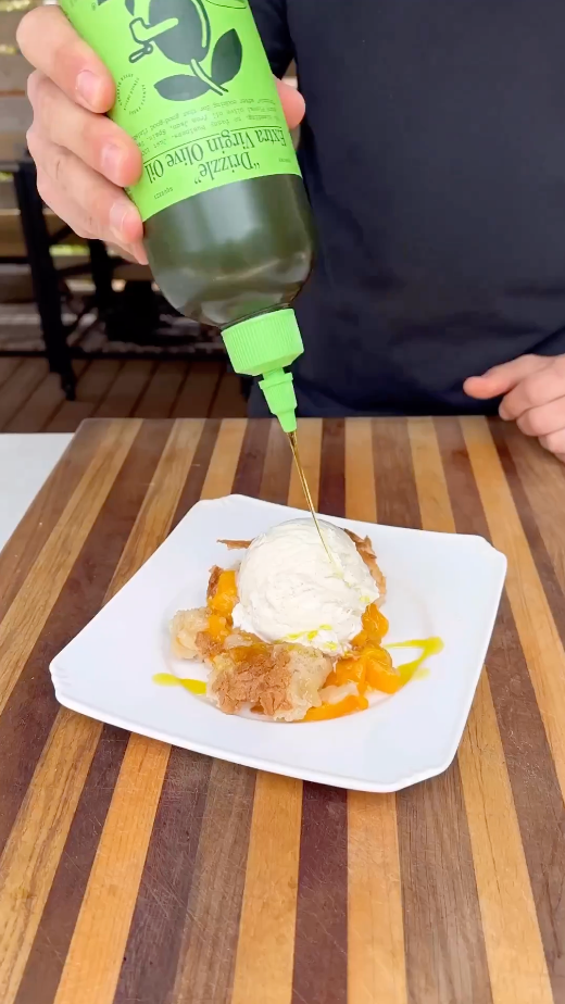 Grilled Peach Crumble