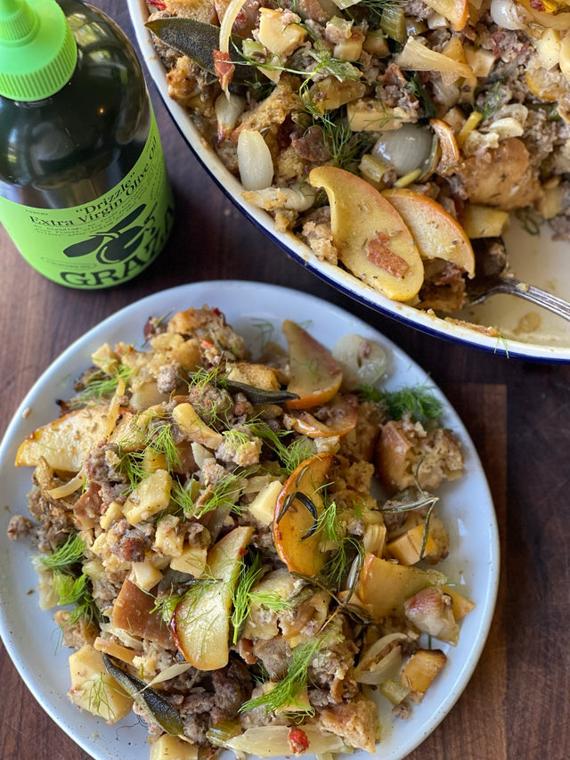 Olive Oil Sausage Stuffing