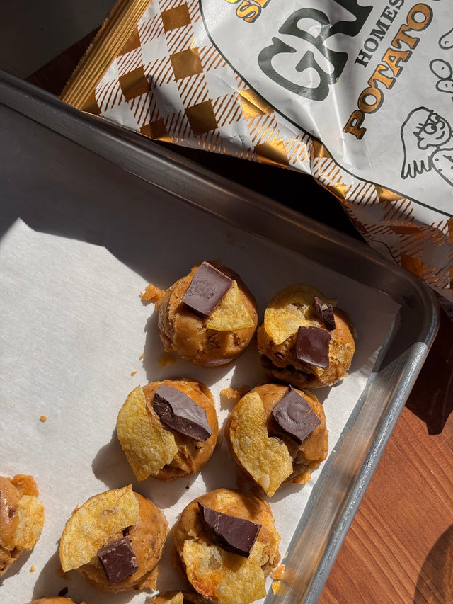 Chocolate Olive Oil Potato Chip Cookies