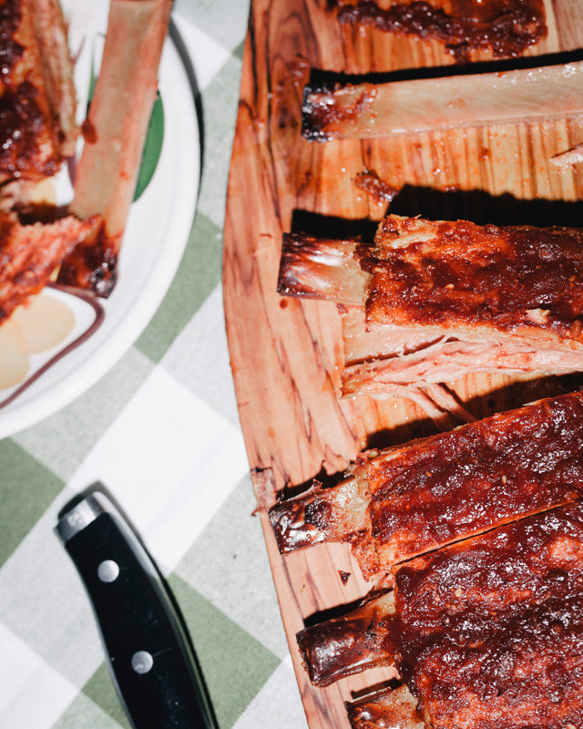 Olive Oil Caramel Glazed Ribs